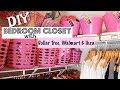 BEDROOM CLOSET ORGANIZATION WITH DOLLAR TREE, IKEA & WALMART