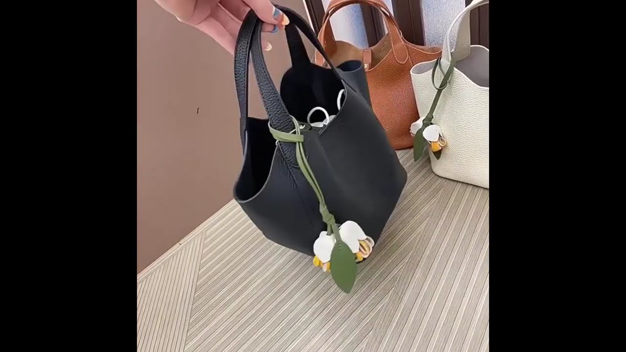 李記 | 原創手工真皮 | “懶人友好”菜籃子! 能裝又好搭の包xd2156號