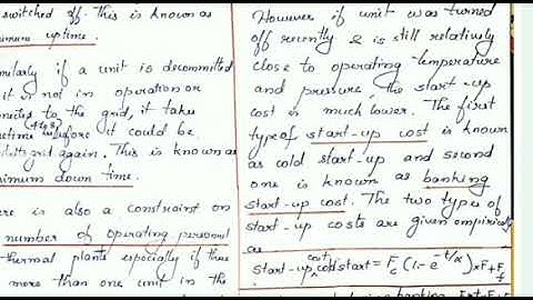 PSA| hydroconstraints | thermal constraints| UCP solutions