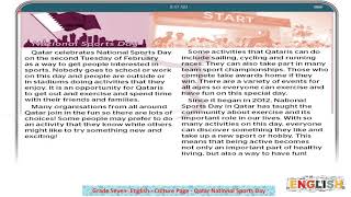 Grade 7   English   Module 8  Reading 2  Cultural Page