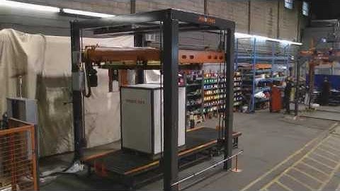 Rotary Ring Automatic Stretch Wrapper With Top Sheet Dispenser | Phoenix Wrappers