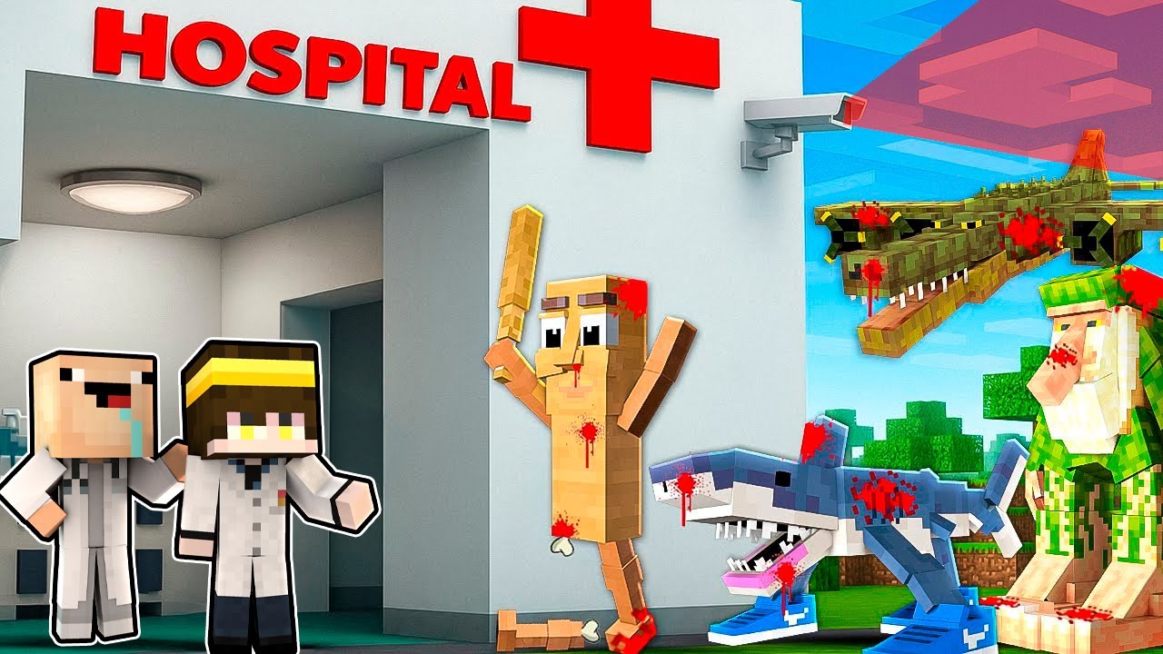 Abrí un HOSPITAL para ITALIAN BRAINROT en Minecraft! 😰 | 2 Noobs vs Brainrot Memes