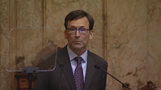 WATCH: Gov. Bob Ferguson speaks about impact of Trump's executive orders in Washington