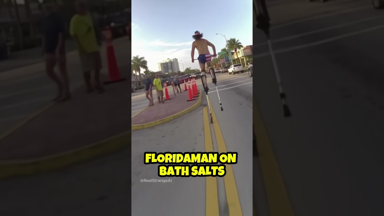 Florida Man on “Bath Salts” Leads Police on a High-Speed STILT Chase Through Traffic 😭🇺🇸💀