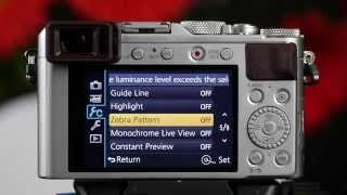 Panasonic - LUMIX Point and Shoot - DMC-LX100 - How to use the Zebra Patterns.