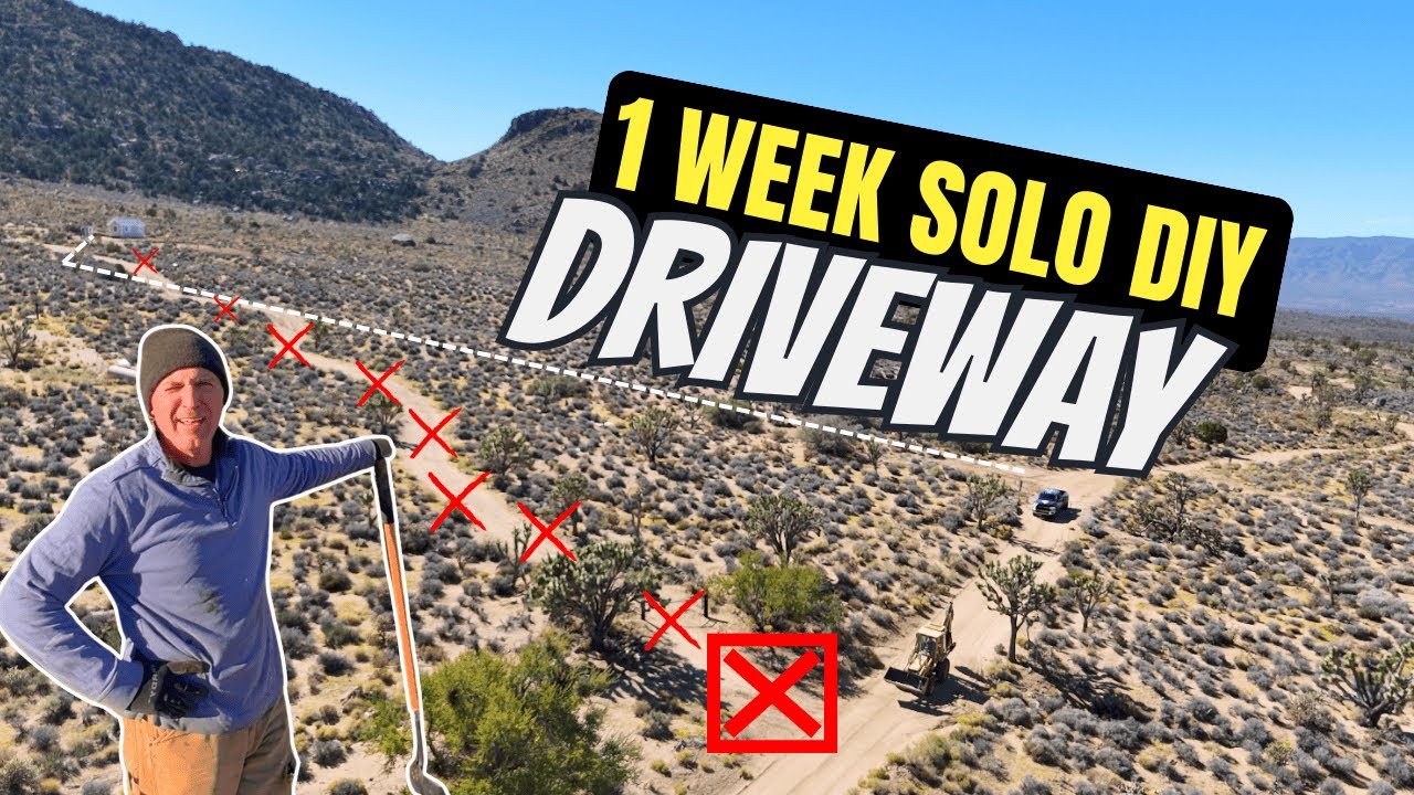 DIY Building an OFF-GRID DRIVEWAY (Solo Build While My Wife is Gone!)