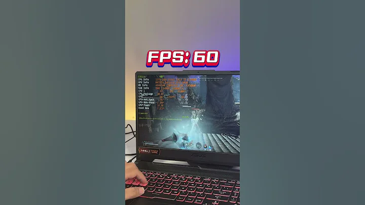 Test game trên laptop gaming sở hữu RTX 2050 giá cực rẻ - Asus TUF Gaming FX506HF-HN014W #shorts