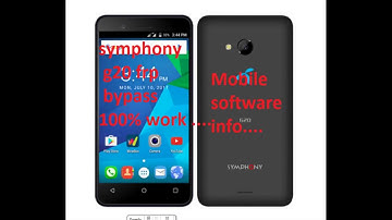 Symphony G20 frp bypass 100% ok by mobile software info....