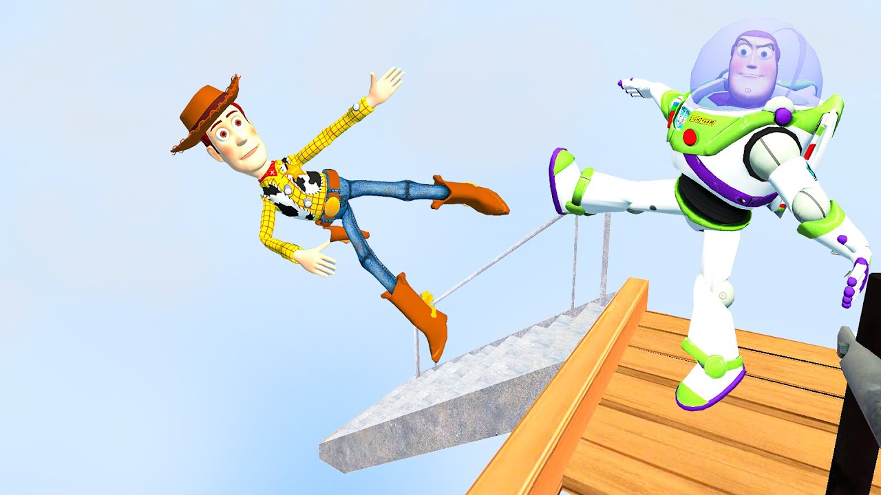 Toy Story Ragdolls Buzz Woody Jessie Garry's Mod [GMOD] #31 - YouTube