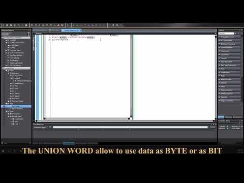 Sysmac Studio UNION, WORD, BYTE, BIT