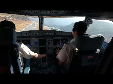 Landing At Paro Airport Cockpit View A Pilot S Masterpiece 