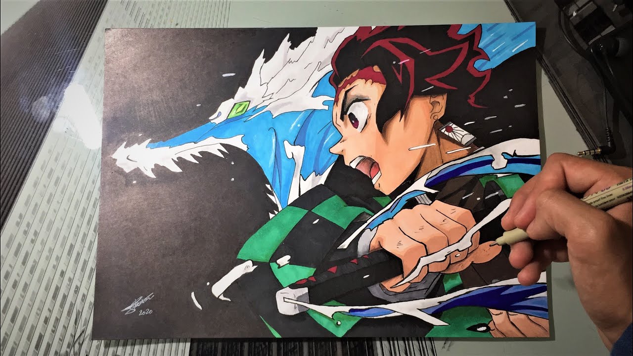 Dessin Tanjiro Demon Slayer Youtube