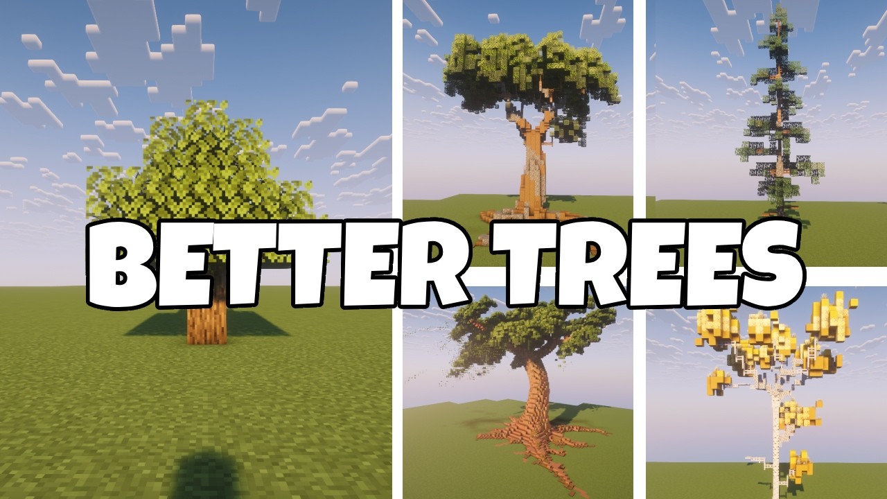 The ULTIMATE GUIDE to Building CUSTOM TREES in Minecraft - YouTube