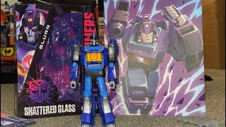 Transformers shattered glass Blurr unbox review G1 complete collection comparison Studio series idw