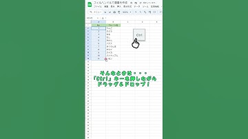 同じ数字が入力されちゃう！オートフィルがうまくいかない！Ctrl を押しながらドラッグ＆ドロップしてみて Google スプレッドシート #Shorts