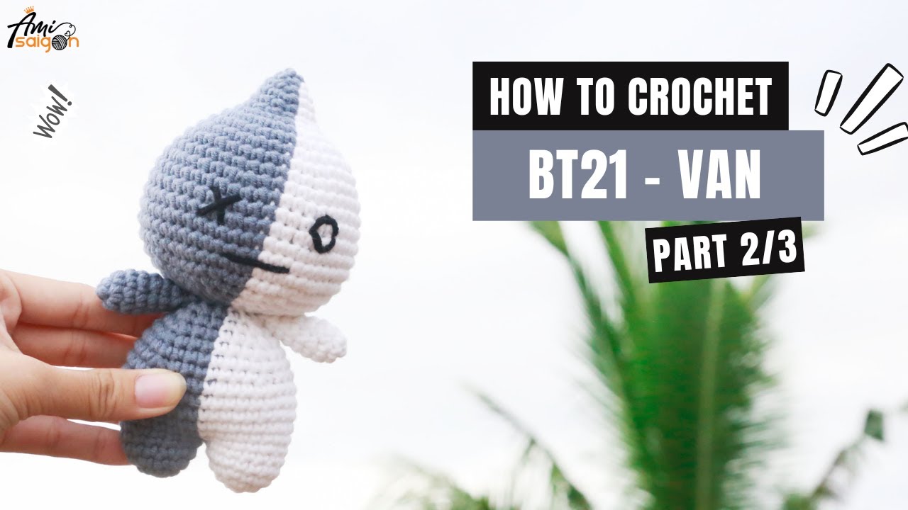 #359 | BT21 - Rj Sheep Amigurumi (2/3) | How To Crochet Amigurumi | Crochet Tutorial | @AmiSaigon