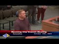 Wyoming City Council Meeting October 16, 2023