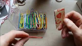 Making paperclip banners ~ process video