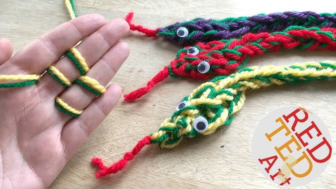 Easy Friendship Bracelets with Cardboard Loom - Red Ted Art - Kids Crafts