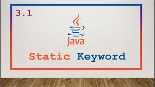 3.1 Static Keyword in Java in Urdu/Hindi