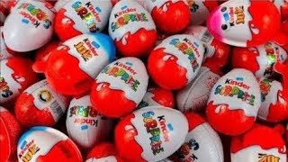 Satisfying video AND Kinder Surprise Eggs | Lot of Candy ASMR 77 Lollipops Disney🍬