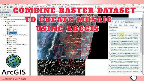 How to merge raster dataset in #arcgis  || Create mosaic for analysis