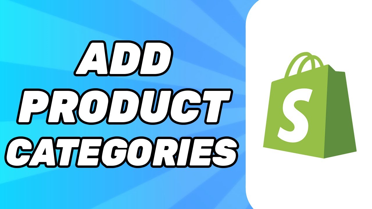 How to Add Product Categories in Shopify | for Beginners 2026 - YouTube