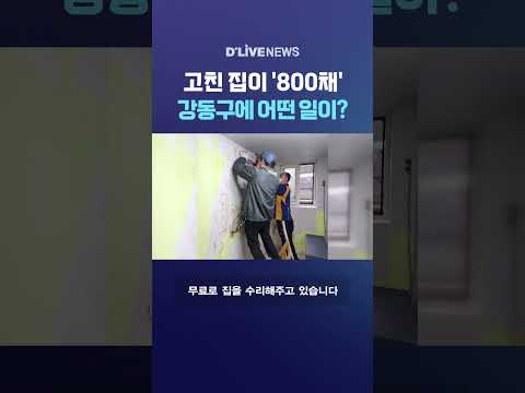 고친 집이 '800채' 강동구에 어떤 일이? #딜라이브뉴스 #shorts