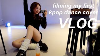 filming a kpop dance cover; VLOG