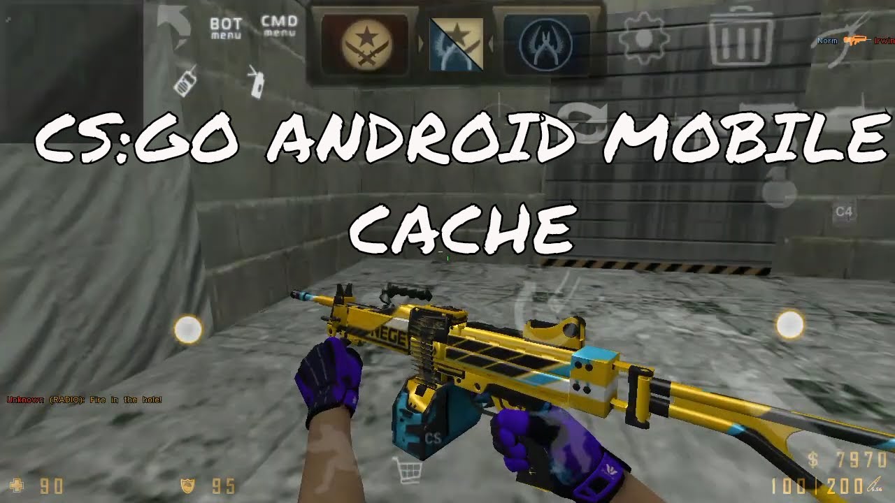 CSGO Mobile Android Cache Map HD Gameplay Mod Skin Weapon