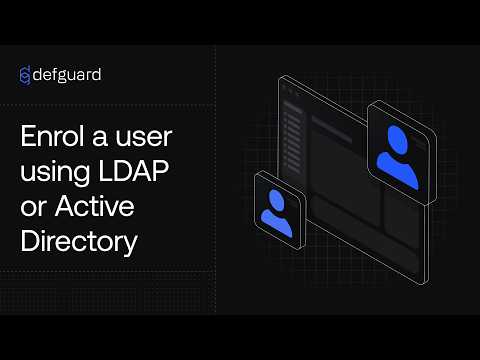 Enrol a user using LDAP or Active Directory