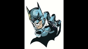 Watch me draw Batman in Procreate App #Procreate #shortsfeed #shorts