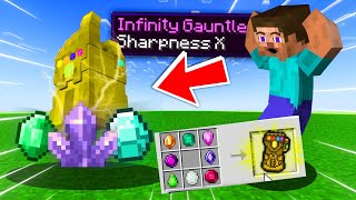 MINECRAFT BUT I HAVE THANOS INFINITY GAUNTLET POWER