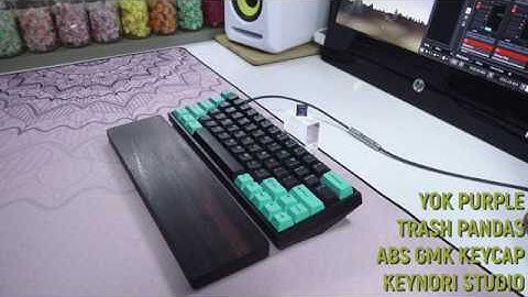 Yok Purple Trash Pandas Switch Typing Sounds ASMR, ABS GMK Keycap