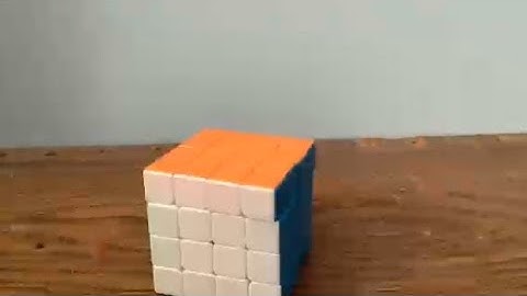 A Time Lapse of Solving a 4x4 Rubik