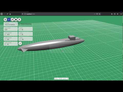 react + babylonJS  - a submarine for fun! - updating progress