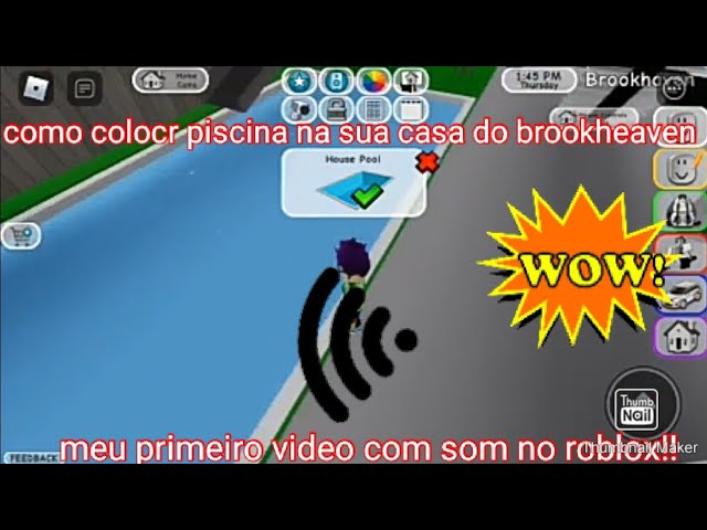 Como Colocar Piscina Na Sua Casa No Brookheaven Youtube - como comtruir piscina no jogo roblox