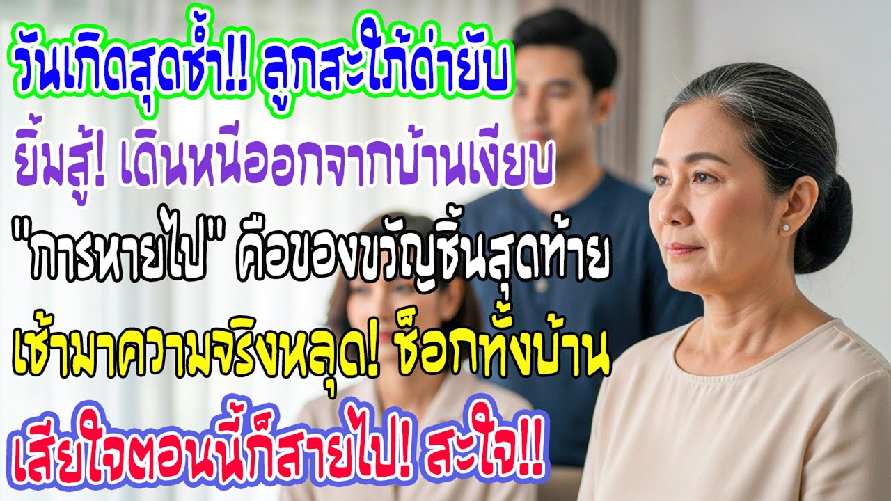 ถูกลูกสะใภ้ดูถูกในวันเกิด แม่ยิ้มสู้ก่อนหนีออกจากบ้าน เช้ามาความจริงปรากฏ ทั้งบ้านช็อกตาค้าง