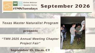 #TMNTuesdays September 2026 - TMN Annual Meeting Chapter Project Fair