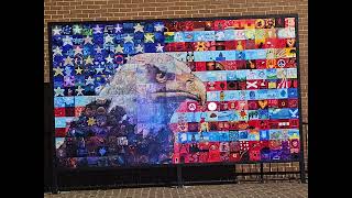 pictures of the new American Flag Eagle a bunch of drawings, and then a bunch Anniston PD. Showing u