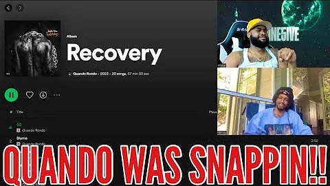 Quando Rondo - Recovery | Full Album Reaction/Review