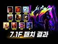 와일드리프트 7.1F 패치 떡상 챔피언 및 빌드 정리