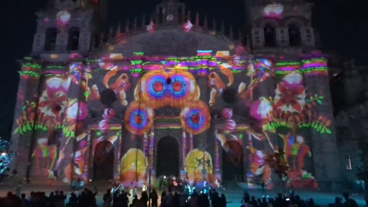 Guadalajara Cathedral Christmas light and video show -  Jan 2 2026