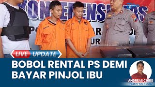 Kakak Beradik di Solo Diringkus Akibat Bobol Rental Playstation Tetangga, Jual PS demi Bayar Pinjol