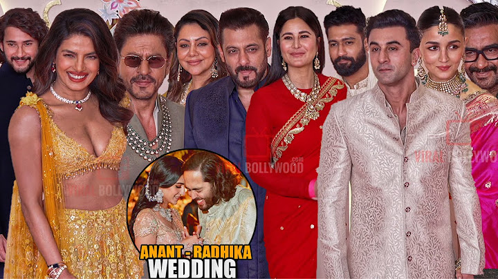 Star-studded Celebrities arrives at AnantRadhika Wedding | Salman Khan, Shahrukh Khan, Katrina, Alia
