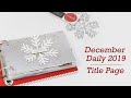 December Daily® 2019 | Title Page & Reason Why