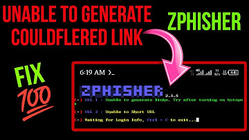 Zphisher Cloudflare Link Not Working | Resolve Zphisher Link Generation Issues