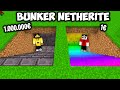 HO COSTRUITO UN BUNKER DI NETHERITE DA 1.000.000€ vs 1€ su MINECRAFT