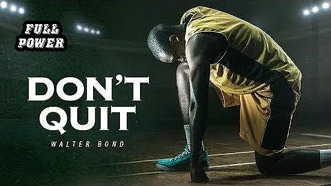 I WASN'T RAISED A QUITTER - A Tribute to Dad  Former NBA Athlete Walter Bond Motivational Speech