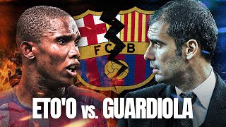 Why do Eto'o and Guardiola hate each other?